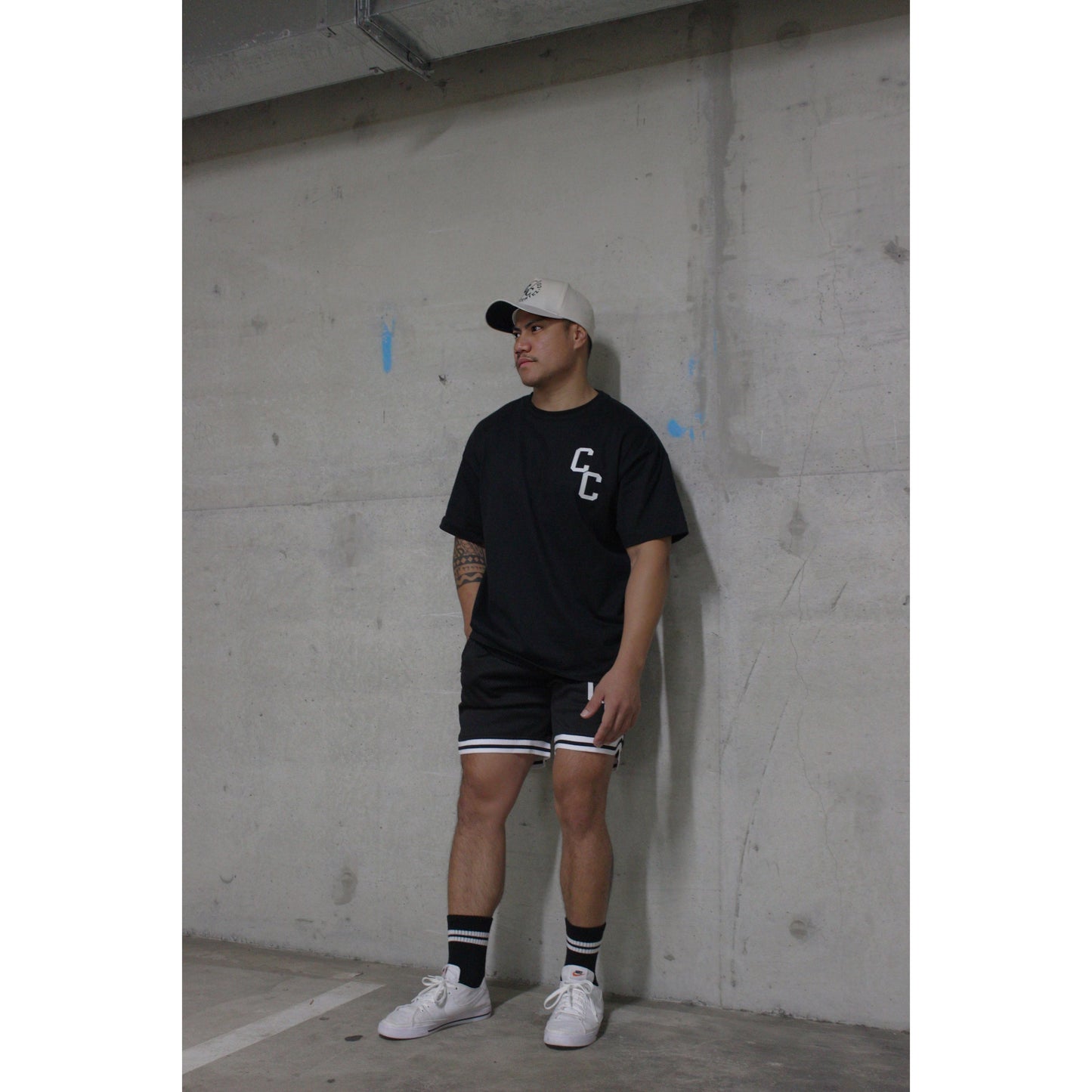 Black Unisex Dunk Oversized T-Shirt