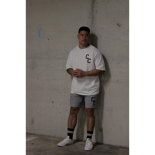 White Unisex Dunk Oversized T-Shirt