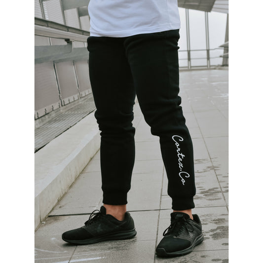 Black Signature Track Pants
